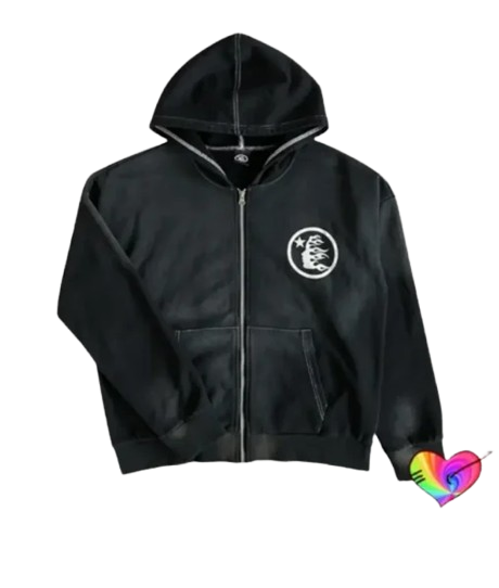 Hellstar Studios Records Black Zip Hoodie