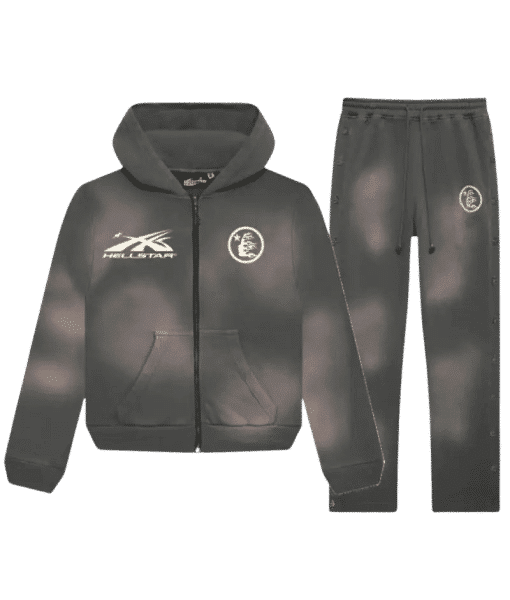 Grey Hellstar Sports Zip-Up Sweatsuit