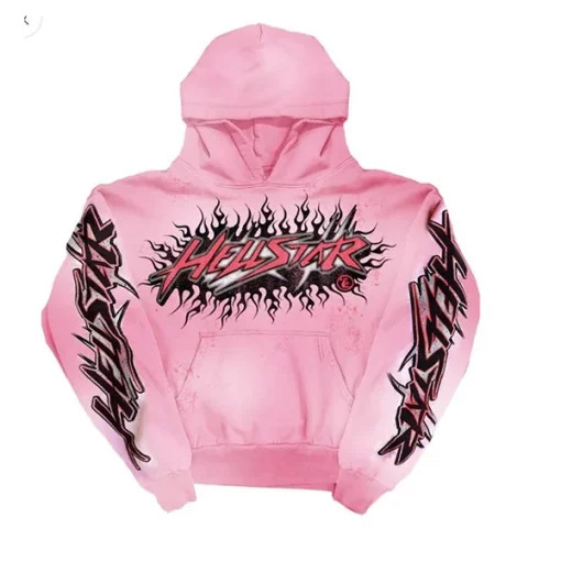Hellstar Studios Records Pink Hoodie