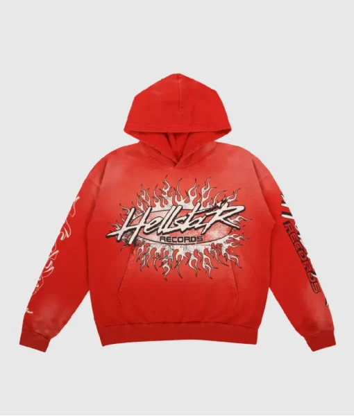 Hellstar Studios Records Hoodie Red