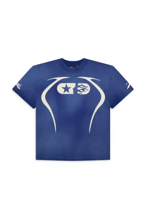 Hellstar Blue Warm-Up T-Shirt