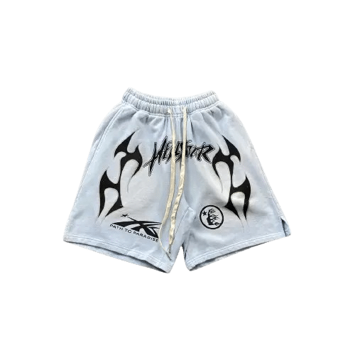 Blue Hellstar Studios Flame Shorts