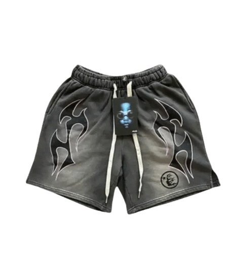 Hellstar Studios Records Grey Shorts